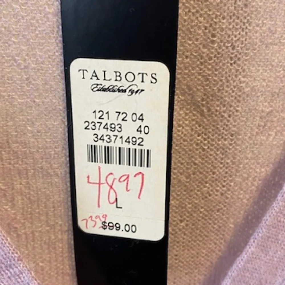 Talbots Lilac Cardigan - Picture 4 of 12